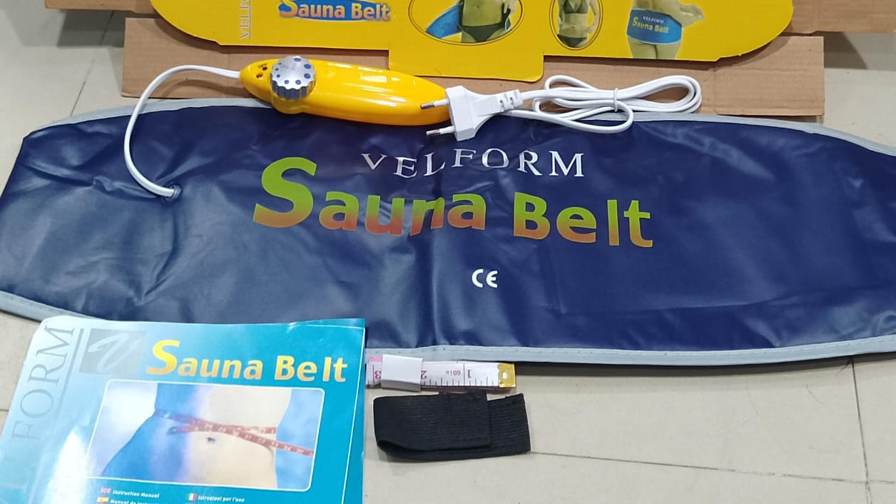 VELFORM Sauna Belt – Adjustable Slimming & Weight Loss Body Shaper with Heat Therapy