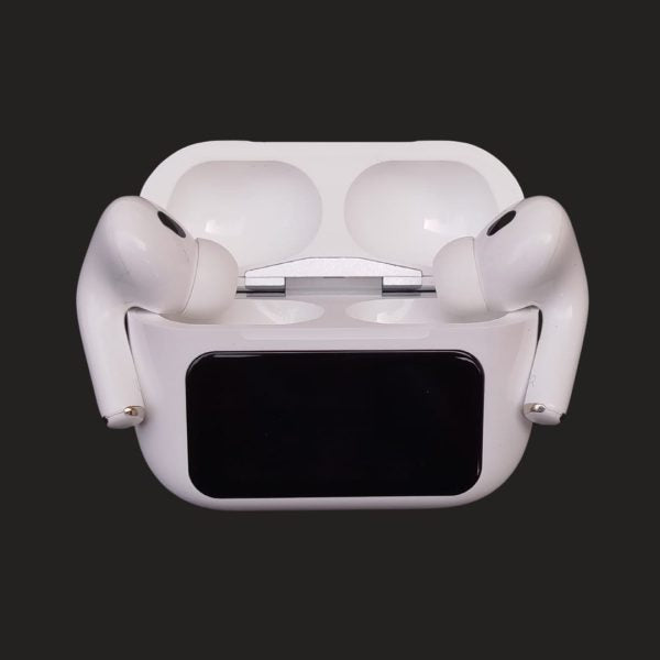A9 Pro Digital Display Case Airpods / ANC/ENC Touch Screen Wireless Earbuds | A9 Pro Airpods - White & Black