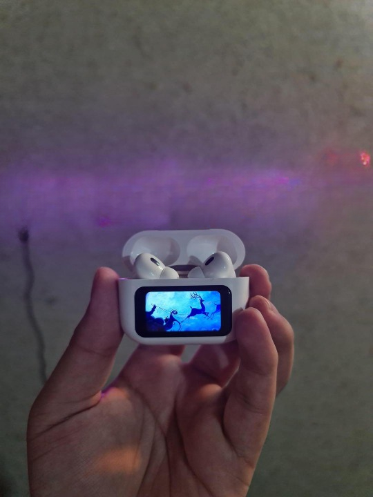 A9 Pro Digital Display Case Airpods / ANC/ENC Touch Screen Wireless Earbuds | A9 Pro Airpods - White & Black