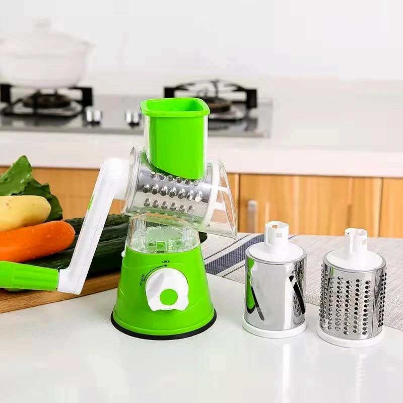 TableTop Drum Grater | Manual Vegetable Cutter Slicer & Grater | Multi-Functional Kitchen Gadget ( Random Color )